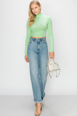 High Neck Cropped Top
