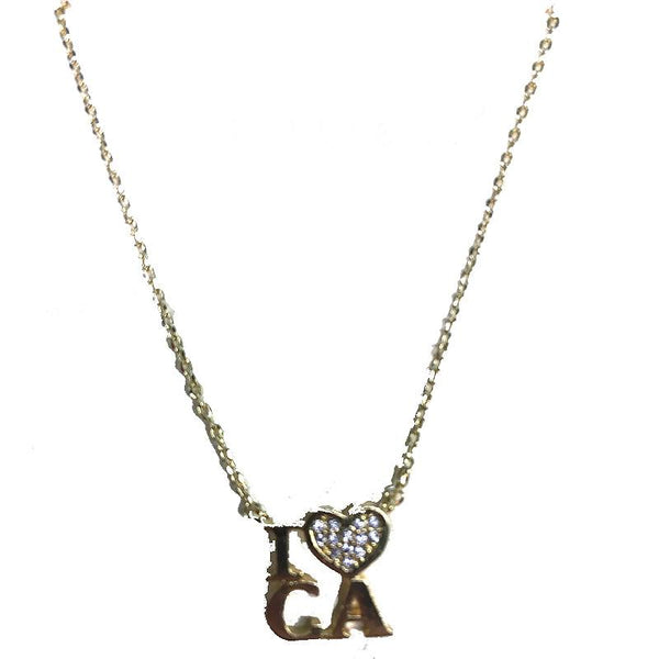 "I love CA" Necklace