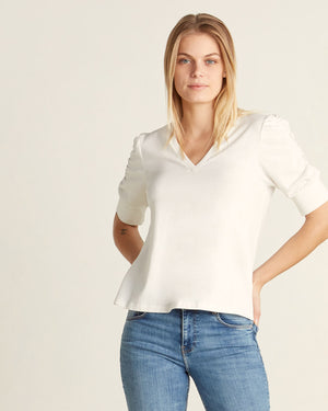 Dash Rouched Sleeve Top