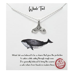 Whale Tale Carded Necklace
