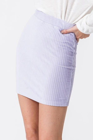 Stretch Cord Mini Skirt