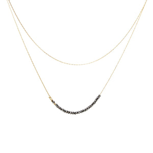 Layered Dainty Bead Necklace
