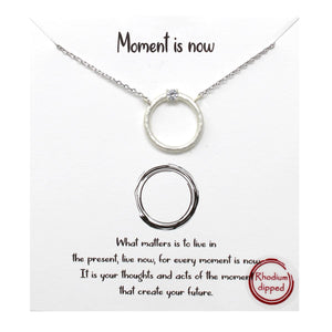 Moment is Now Carded Necklace