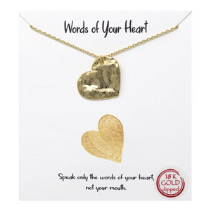 Words of Your Heart Carded Necklace