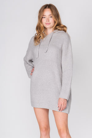 Sweater Dress with Hoodie
