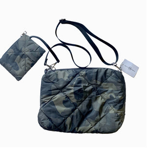 Quilted Camo Crossbody