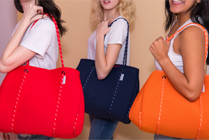 Neoprene Carry All Tote With Pop Interior