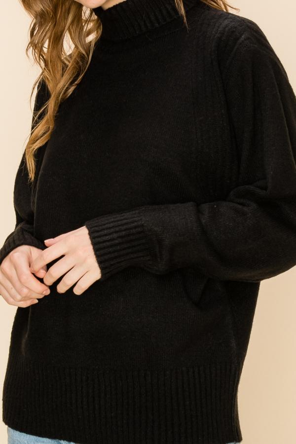 Loose fitting sales turtleneck sweater