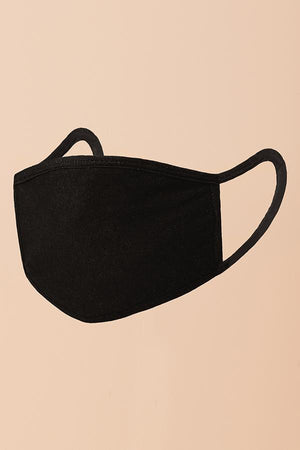 Basic Black Fashion Mask (Washable)