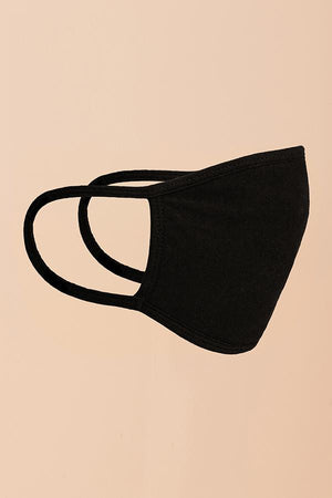 Basic Black Fashion Mask (Washable)